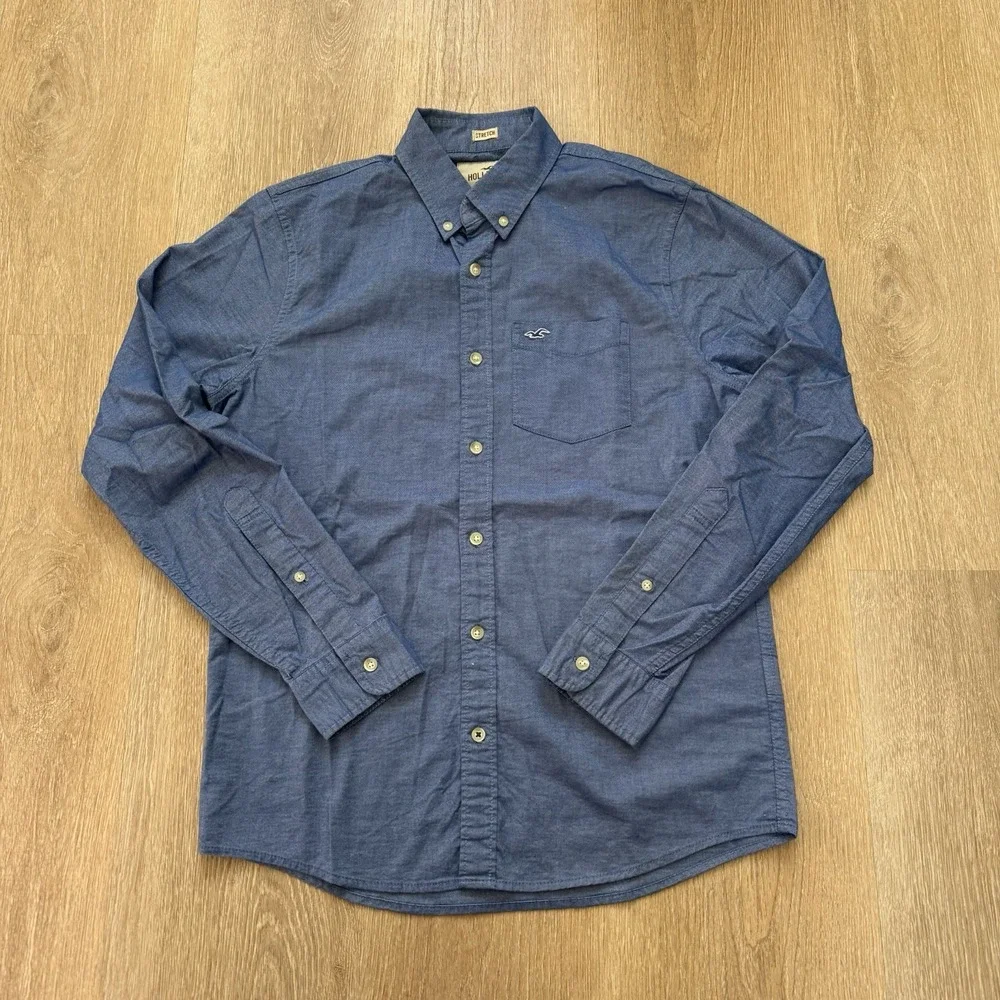 Hollister California Stretch Long Sleeve Plaid‎ Button Down Size Medium Bundle